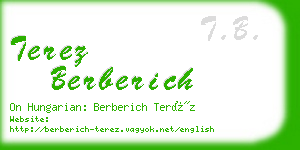 terez berberich business card